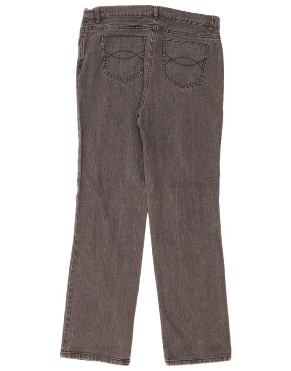 Женские прямые джинсы Marks & Spencer UK 16, большие W32 L30, серые, хлопковые