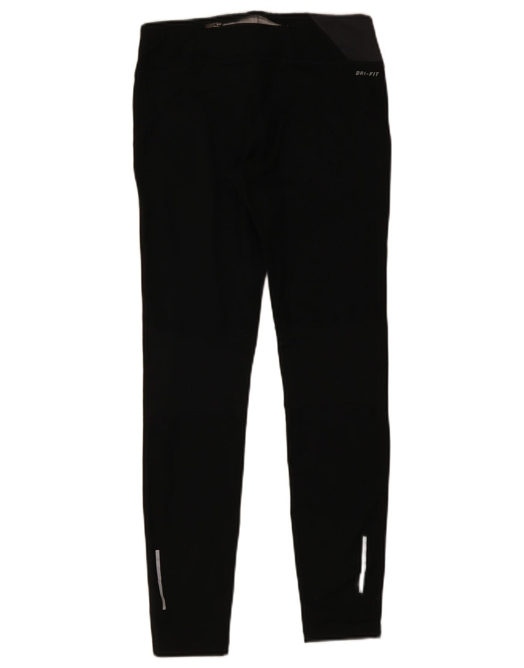 Женские леггинсы Nike Dri Fit UK 12, средний черный, полиэстер с цветными блоками