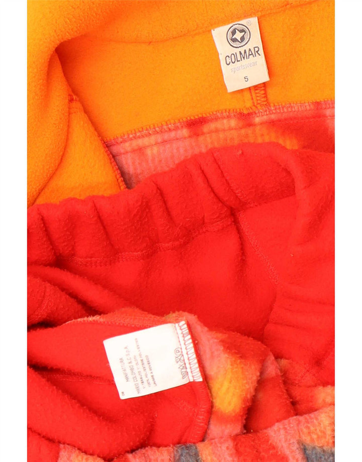 Мужской флисовый джемпер Colmar с воротником на молнии XL, красный, полиуретановый с геометрическим узором