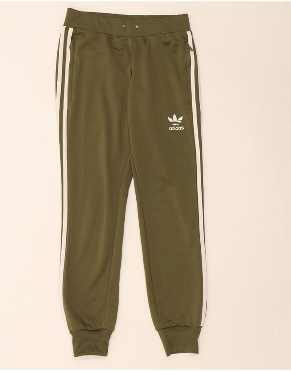 Женские спортивные брюки ADIDAS Joggers UK 10, маленький цвет хаки, полиэстер