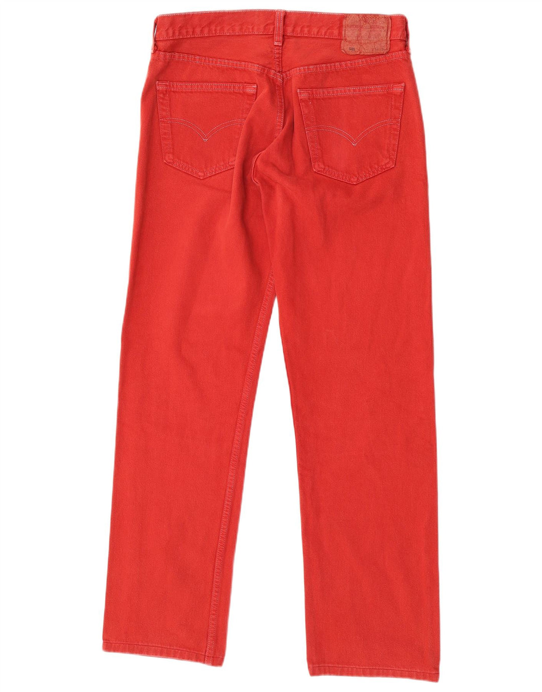 Мужские прямые джинсы Levi's 501 W34 L32 красные хлопковые