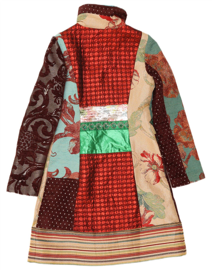 Женское пальто Desigual с графическим рисунком EU 38, средний цвет, разноцветный цветочный принт