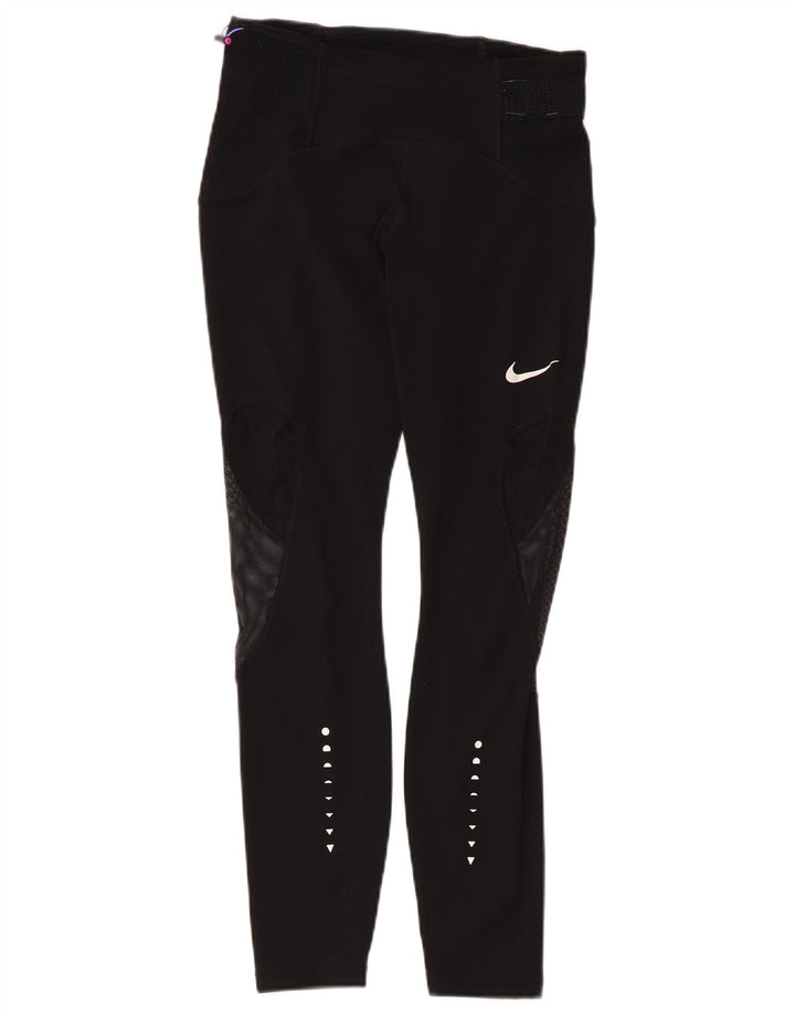 Женские леггинсы NIKE Dri Fit UK 8, маленькие черные, полиэстер