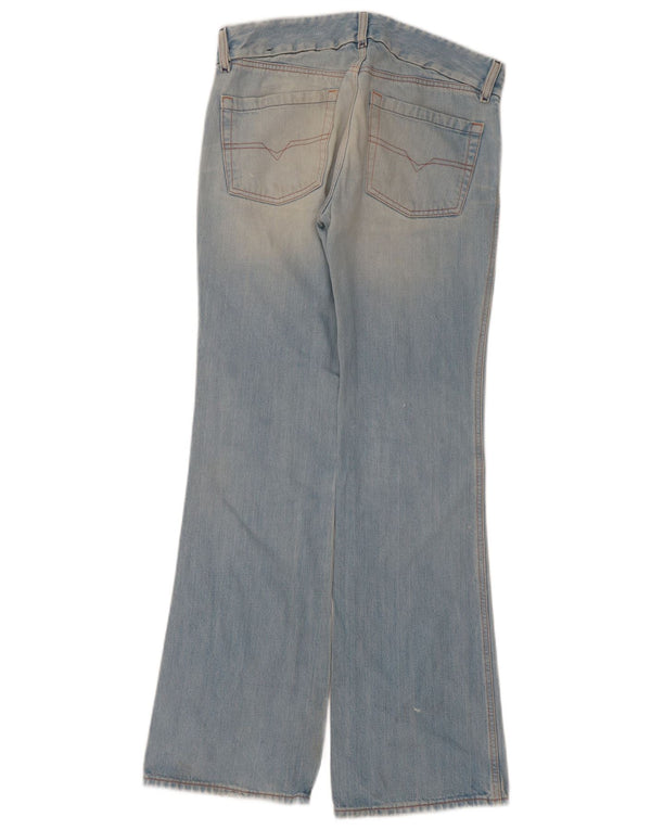 Женские джинсы Bootcut с кислотной стиркой Diesel W30 L33, синий хлопок