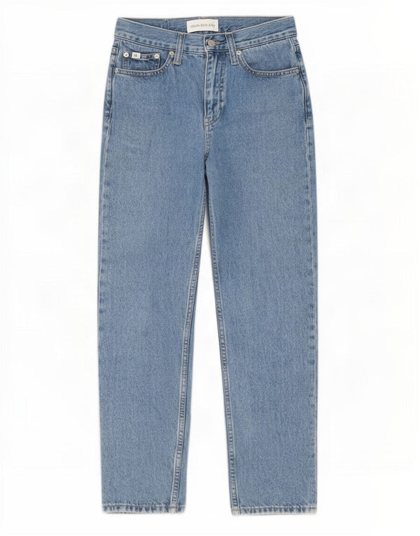 Женские прямые джинсы Calvin Klein W27 L27, синие, хлопок
