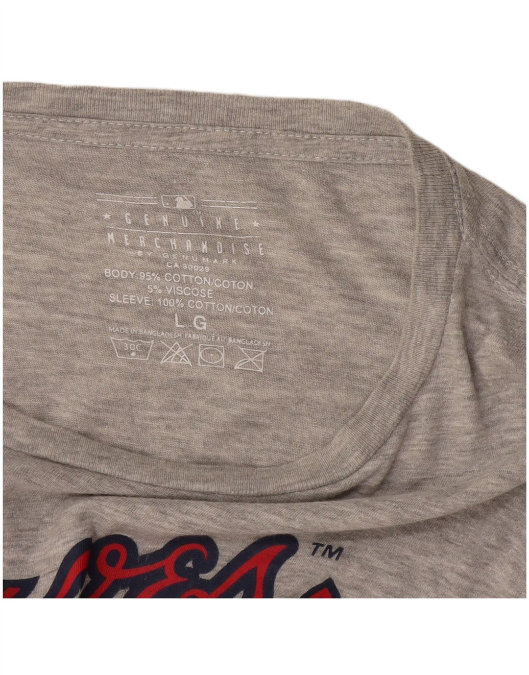 Мужская футболка с графическим рисунком Genuine Merchandise, большой серый хлопок с цветными блоками