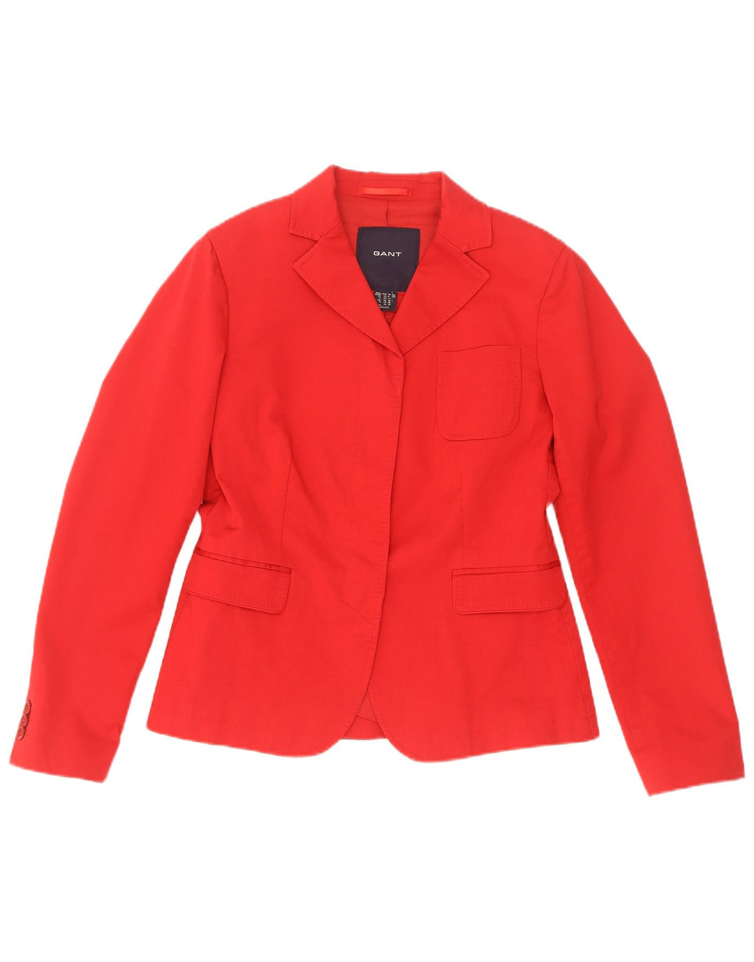 Женский пиджак Gant UK 12, хлопковый средний красный