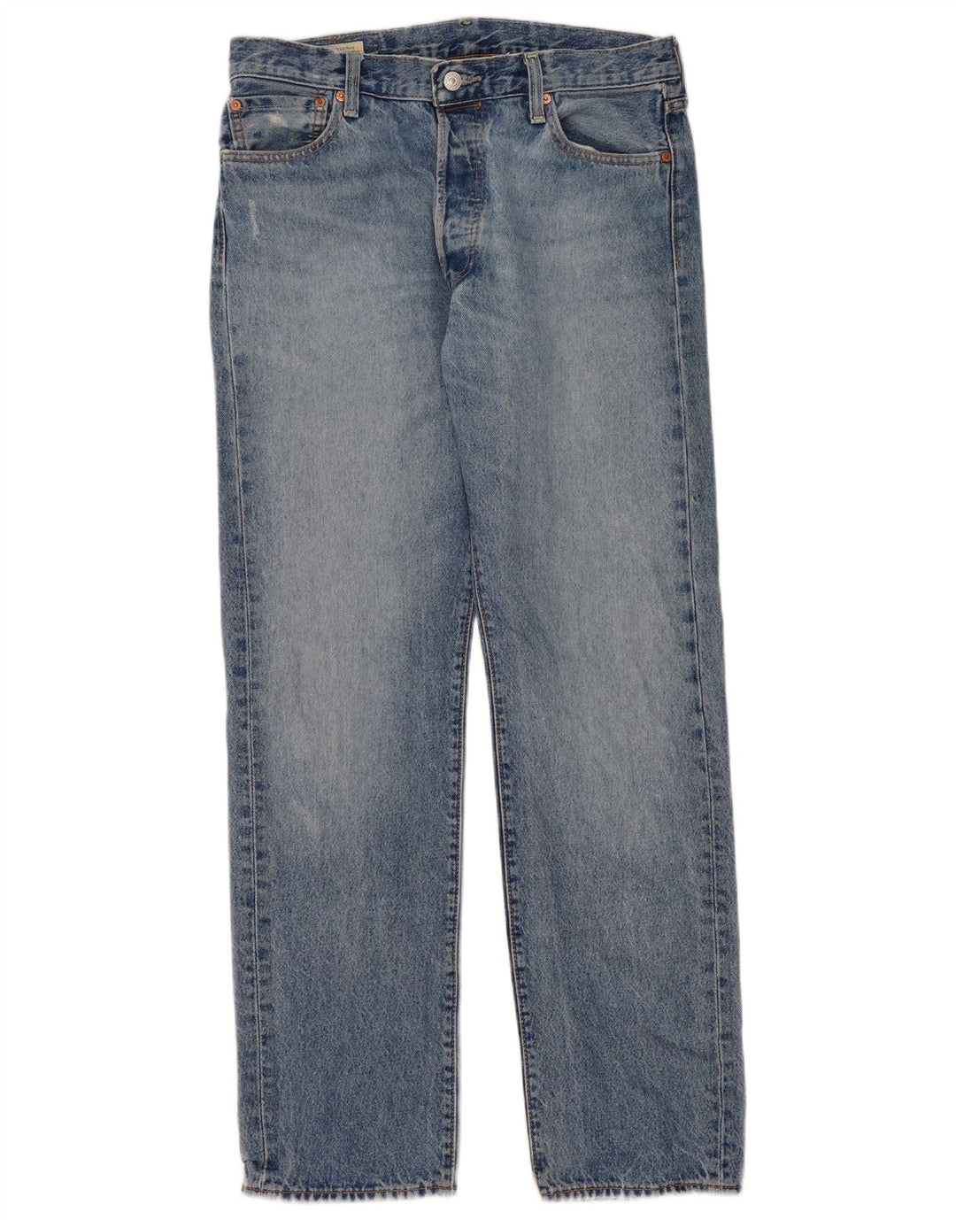 Мужские прямые джинсы Levi's 501 W34 L34 синие, хлопок