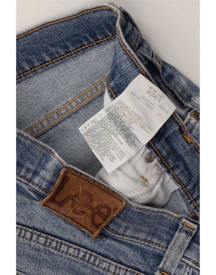 Мужские прямые джинсы Lee Brooklyn W36 L27, синий хлопок