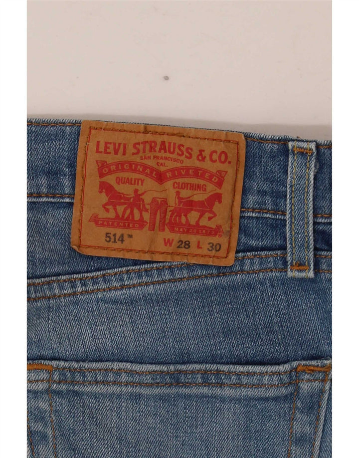 Женские прямые джинсы Levi's 514 W28 L30 синие