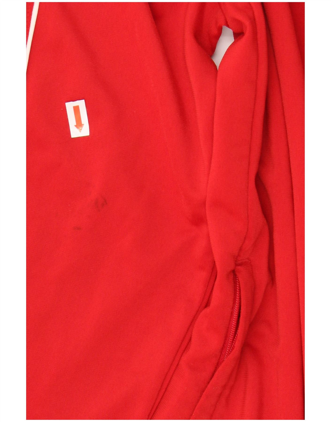 ADIDAS Boys Tracksuit Top Jacket 13-14 Years Red Polyester