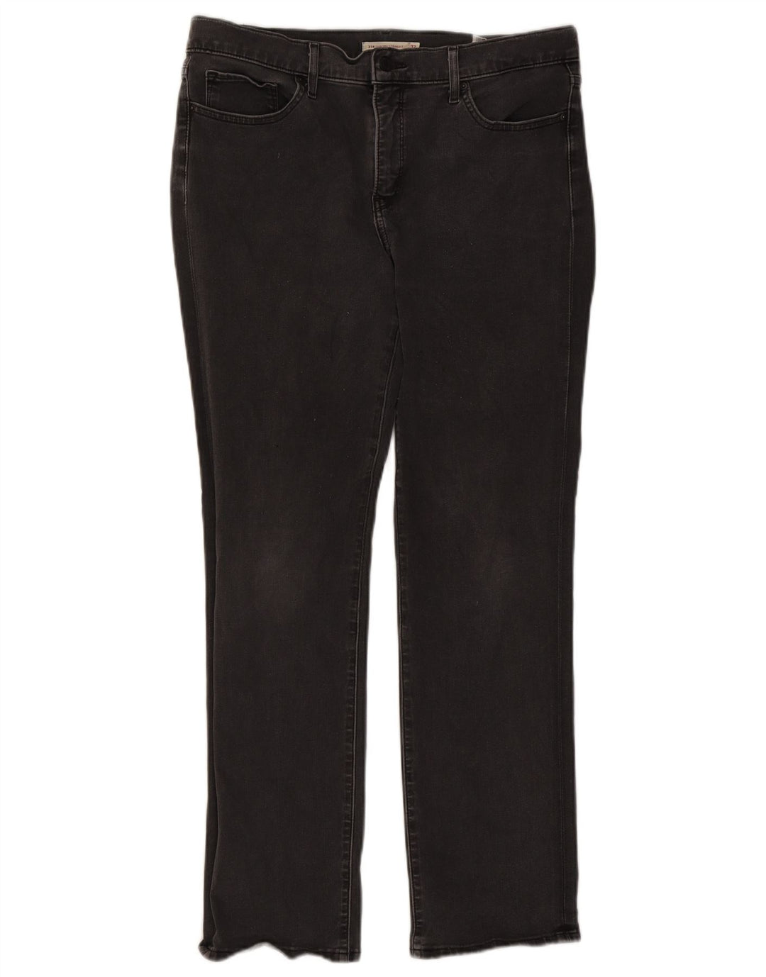 Женские прямые джинсы Levi's 314 W32 L30, черный хлопок