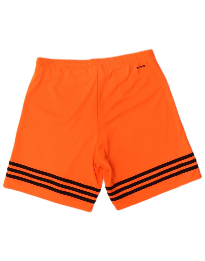 Мужские спортивные шорты Adidas Climalite, маленькие оранжевые, полиэстер
