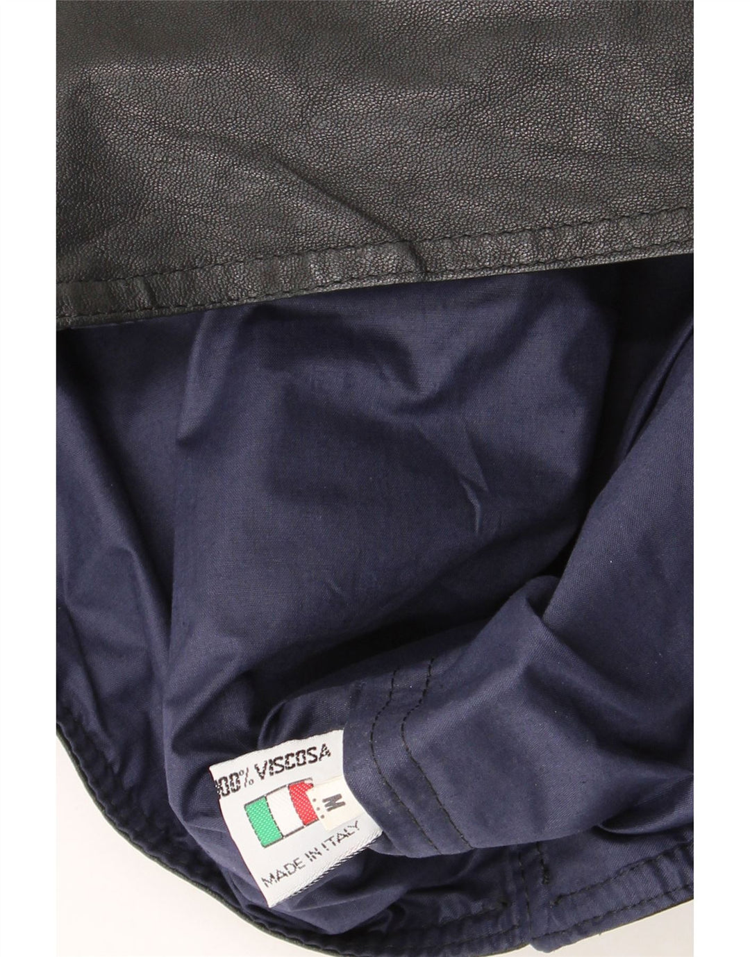 Винтажный мужской кожаный жилет среднего размера из черной кожи