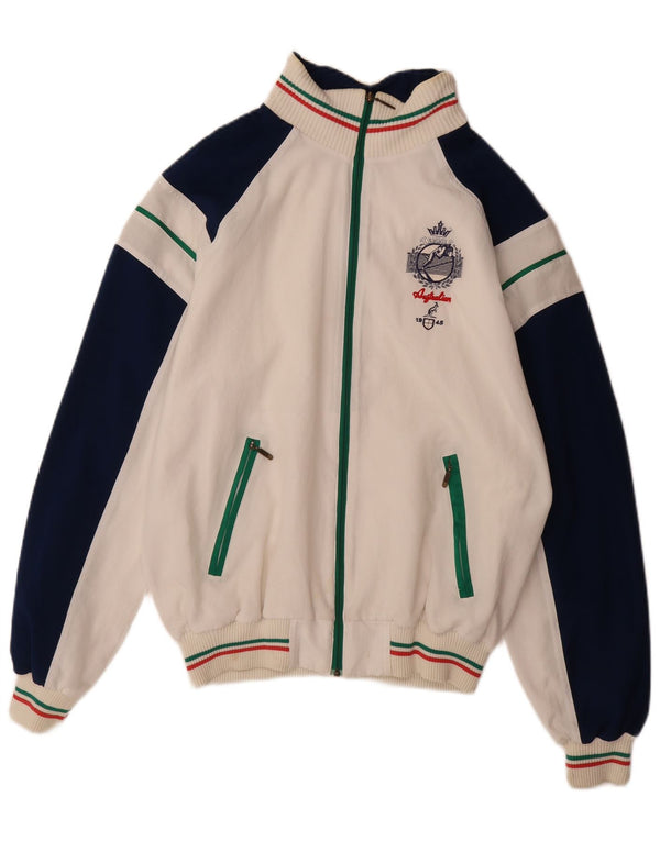 Верхняя куртка мужского спортивного костюма AUSTRALIAN L'ALPINA IT 50 Medium White