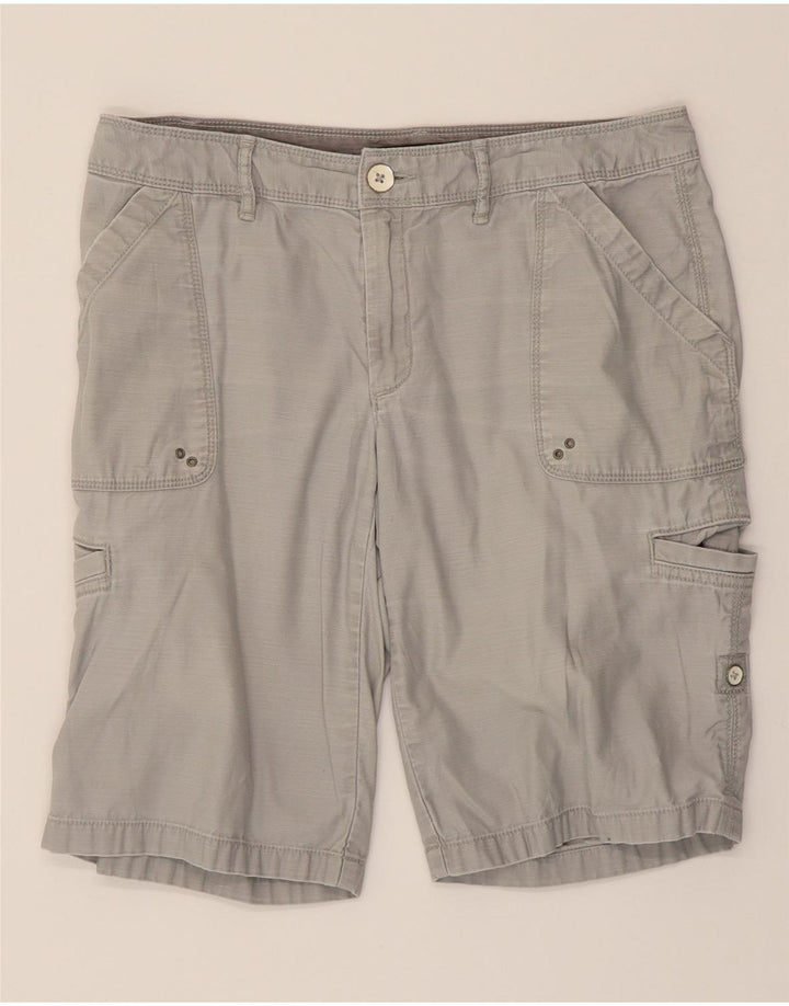 EDDIE BAUER Womens Seattle Cargo Shorts US 6 Medium W32  Grey Cotton Vintage Eddie Bauer and Second-Hand Eddie Bauer from Messina Hembry 