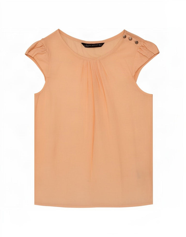 Женская блузка Zara Top UK 8, маленький розовый