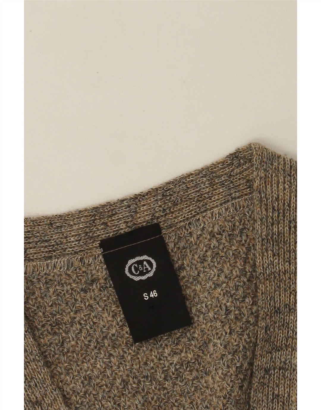 Мужской кардиган свободного кроя C&A без рукавов IT 46, маленький серый акрил