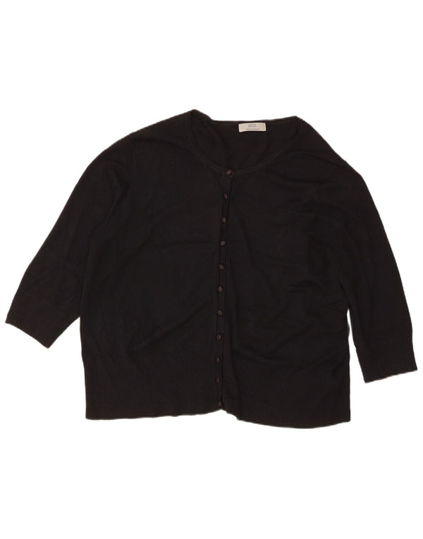 Женский кардиган с рукавом 3/4 Marks & Spencer UK 22 3XL, черная вискоза