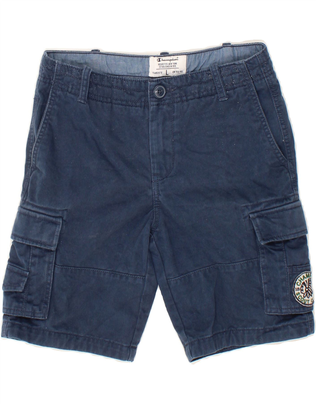 CHAMPION Boys Cargo Shorts 11-12 Years Large W30 Blue Cotton Vintage Champion and Second-Hand Champion from Messina Hembry 