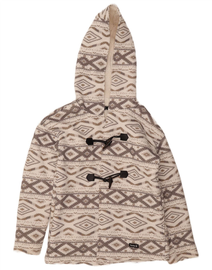 Женская оверсайз-дафл куртка Hurley UK 6 XS Серый Argyle/Diamond Aztec