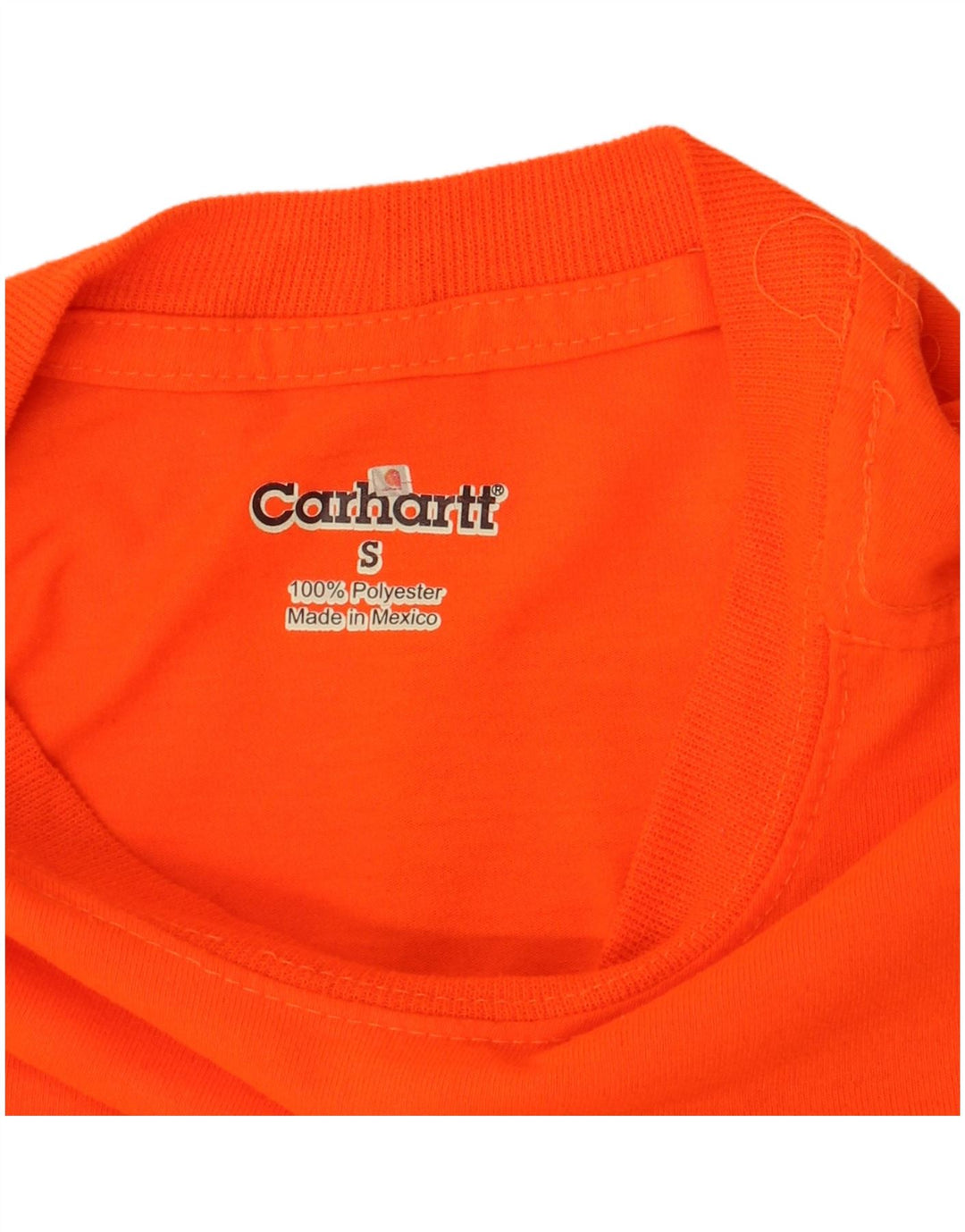Мужской топ Carhartt с длинным рукавом, маленький оранжевый, полиэстер