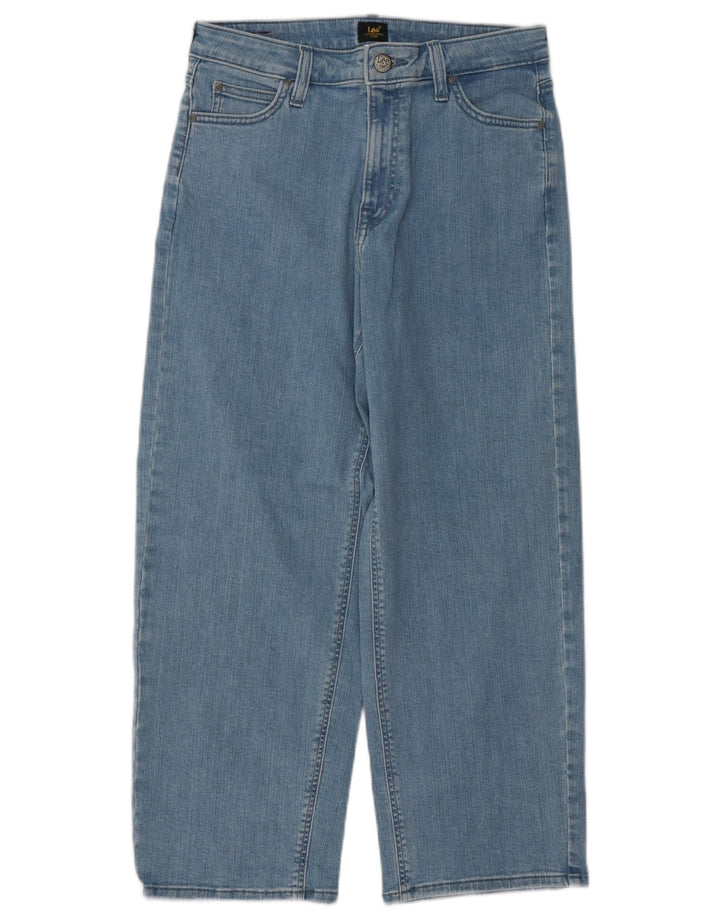 Женские укороченные широкие джинсы Lee W29 L25, синий хлопок