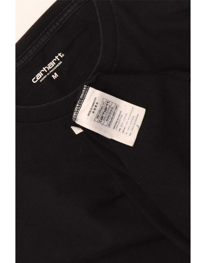 Мужская футболка Carhartt Regular из хлопка среднего размера, черная