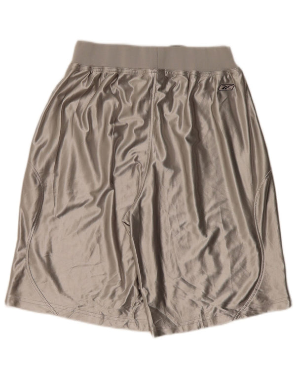 Reebok Мужские спортивные шорты с рисунком, средний серый полиэстер