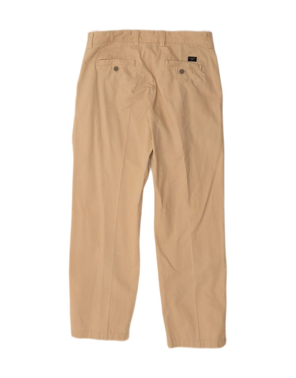 Dockers Mens Comfort Fit Straight Chino Trousers W34 L32 Beige
