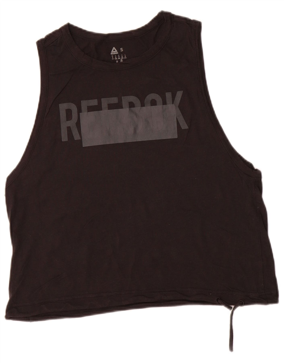Женский жилет с рисунком Reebok UK 8/10, маленький черный