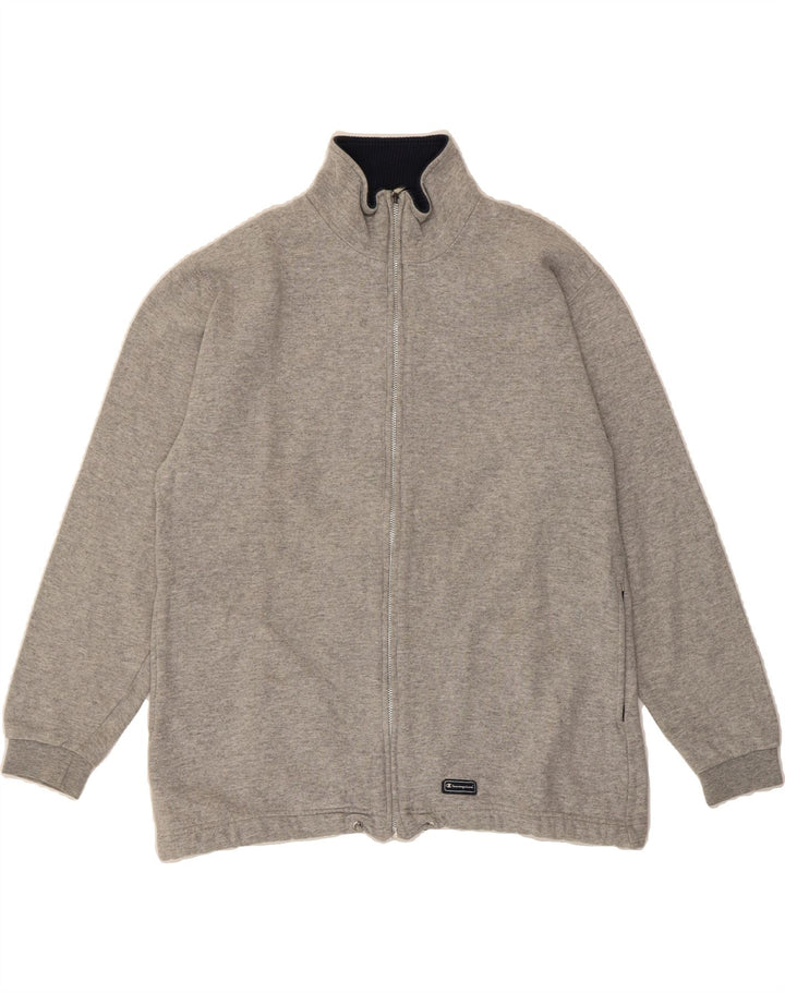 CHAMPION Mens Cardigan Sweater Large Grey Cotton Vintage Champion and Second-Hand Champion from Messina Hembry 