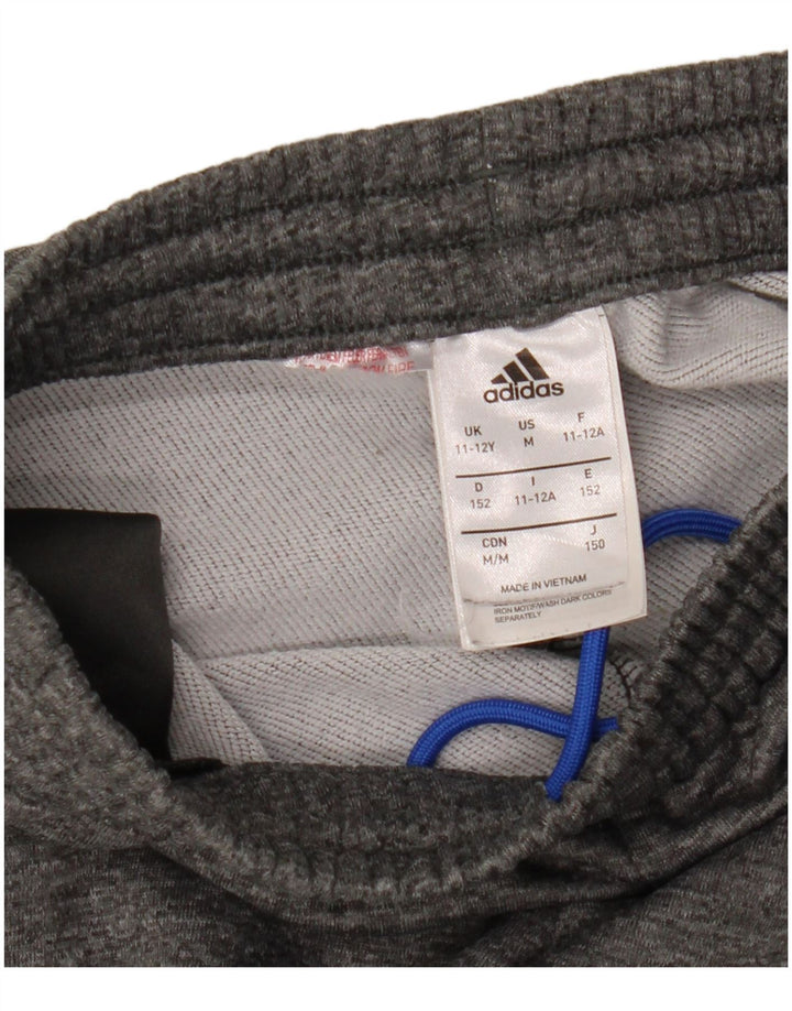 Спортивный костюм Adidas для мальчиков Брюки-джоггеры 11-12 лет Серый полиэстер