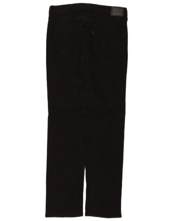 Женские классические прямые джинсы LEVI'S W29 L32, черный хлопок