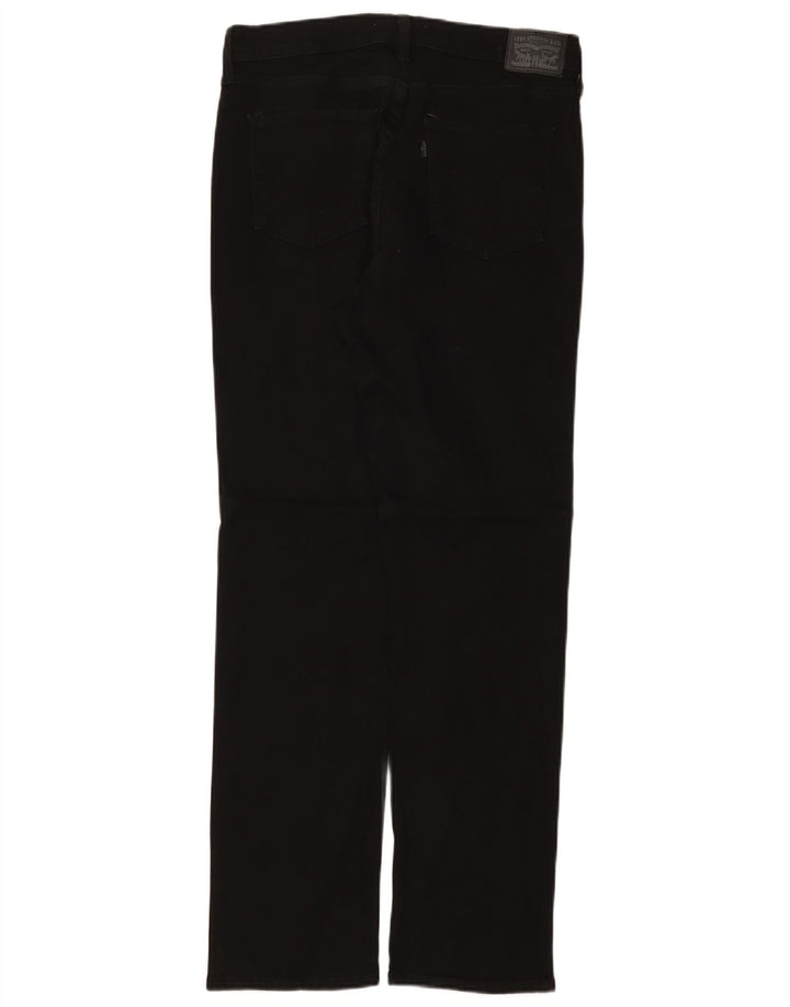 Женские классические прямые джинсы LEVI'S W29 L32, черный хлопок