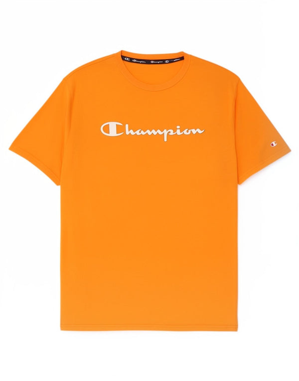 Мужская футболка с рисунком Champion 2XL оранжевого цвета, хлопок