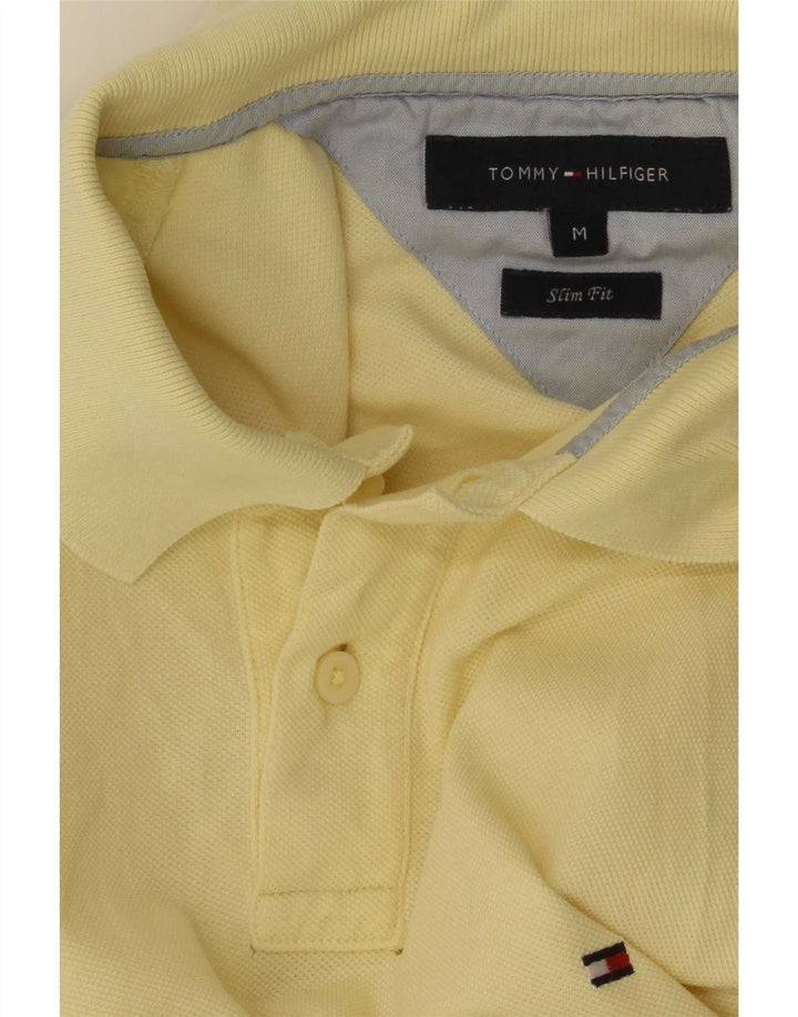 Tommy Hilfiger Мужская рубашка-поло приталенного кроя средний желтый