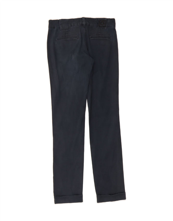 MURPHY & NYE Womens Slim Casual Trousers W27 L32 Navy Blue Vintage Murphy & Nye and Second-Hand Murphy & Nye from Messina Hembry 