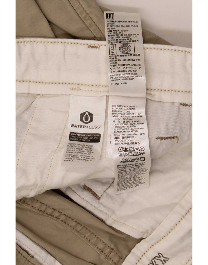 Мужские шорты чинос Levi's W32, хлопковые, среднего бежевого цвета