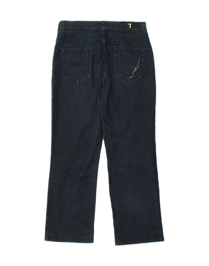 TRUSSARDI JEANS Womens Straight Jeans W28 L24 Navy Blue Vintage Trussardi Jeans and Second-Hand Trussardi Jeans from Messina Hembry 