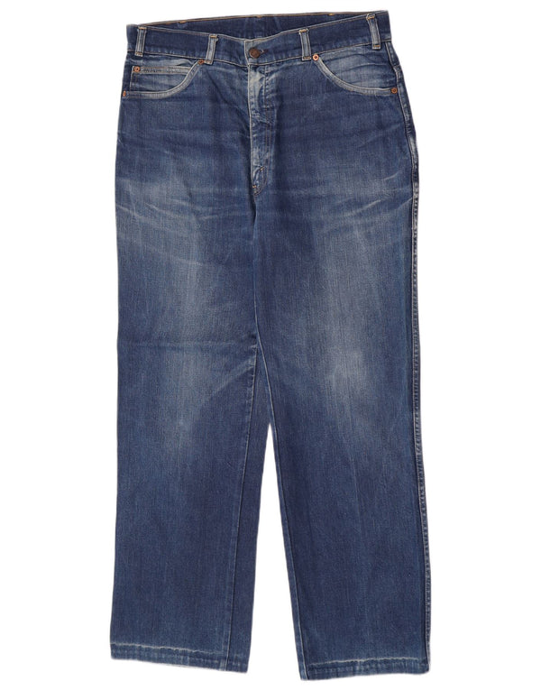 Мужские прямые джинсы Levi's W36 L30 синие, хлопок