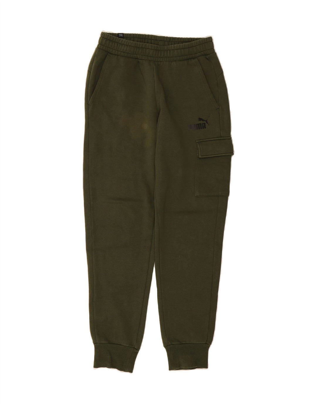 PUMA Mens Tracksuit Trousers Joggers Small  Khaki Cotton Vintage Puma and Second-Hand Puma from Messina Hembry 