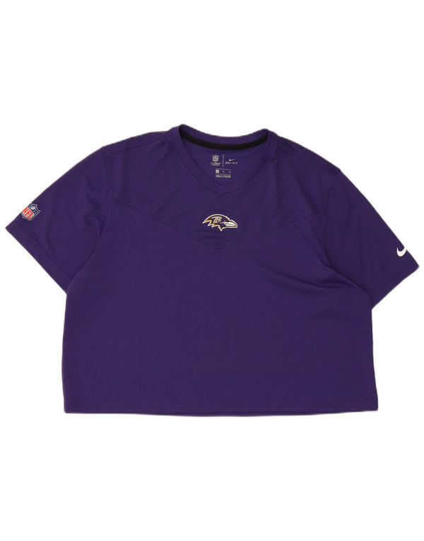 Женская футболка с рисунком Nike Baltimore Ravens Top UK 18 XL Фиолетовая