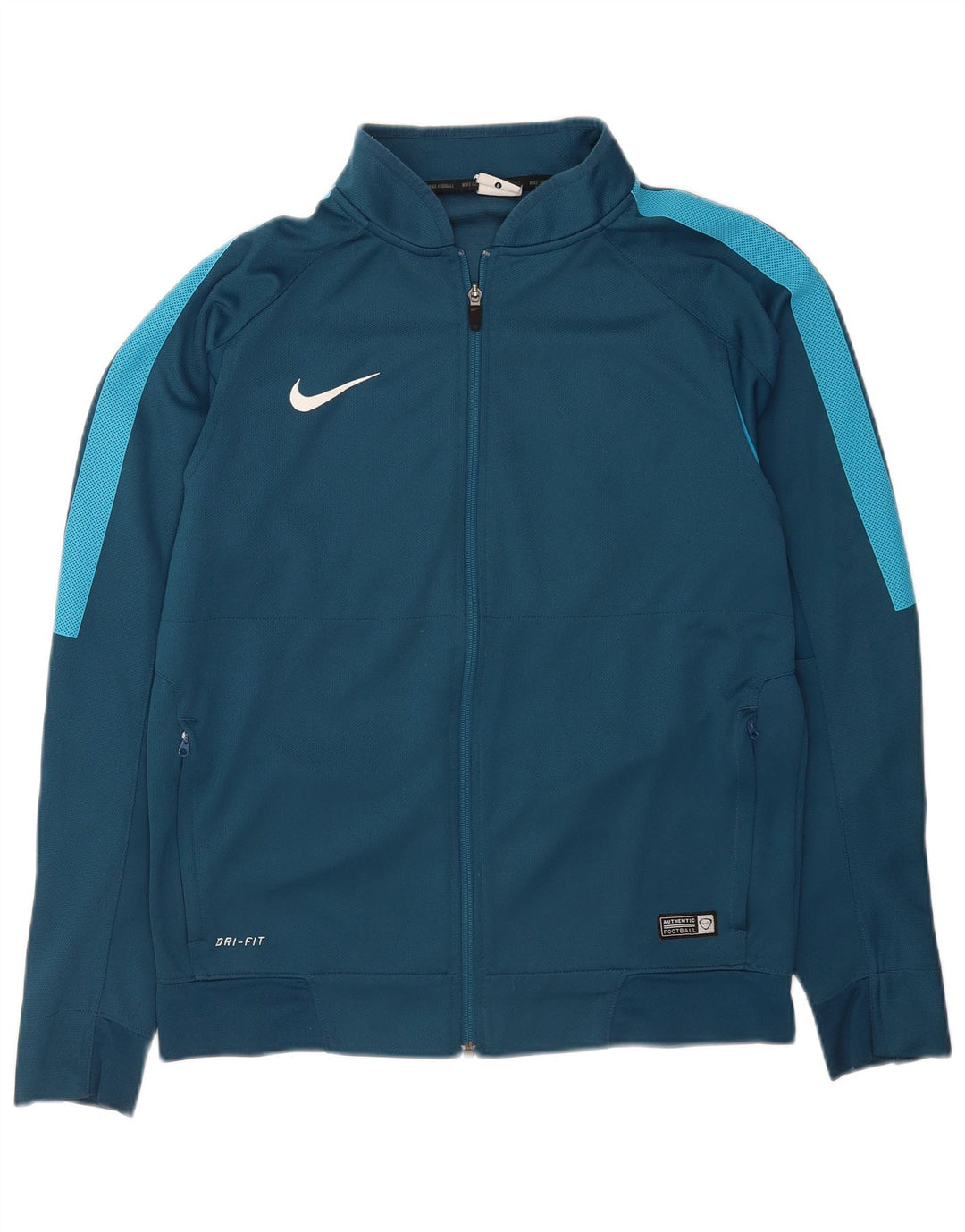 Мужская спортивная куртка Nike Dri Fit, большая синяя полиэстер с цветными блоками