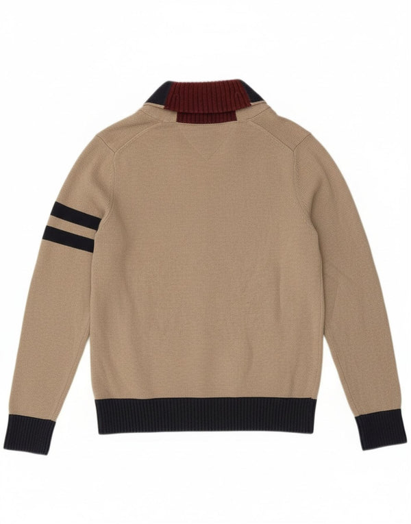 Женский кардиган с рисунком Tommy Hilfiger UK 10, маленький бежевый
