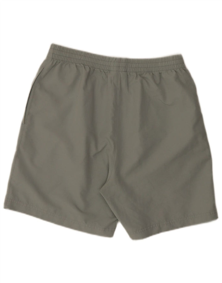 REEBOK Мужские спортивные шорты из полиэстера среднего серого цвета