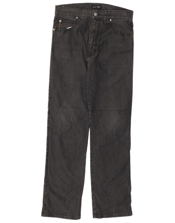 Женские прямые джинсы Armani W31 L30 Серые, хлопок