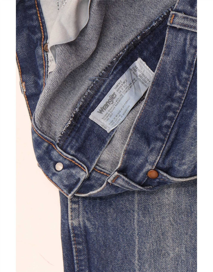 Мужские прямые джинсы Wrangler W36 L32, синий хлопок