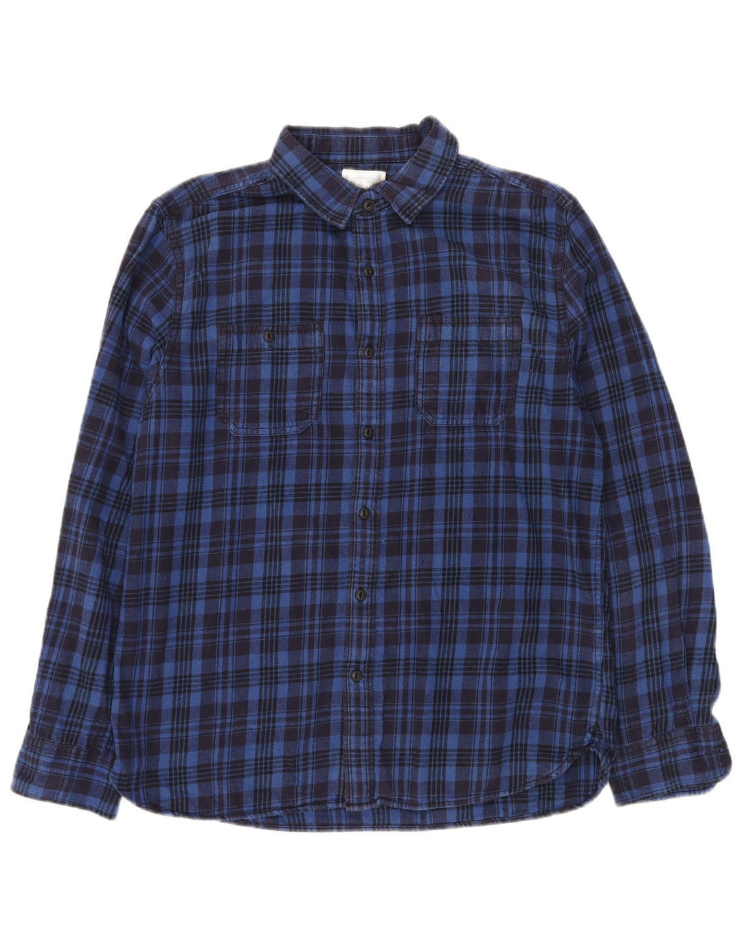 Мужская фланелевая рубашка CONVERSE синего цвета в клетку, хлопок