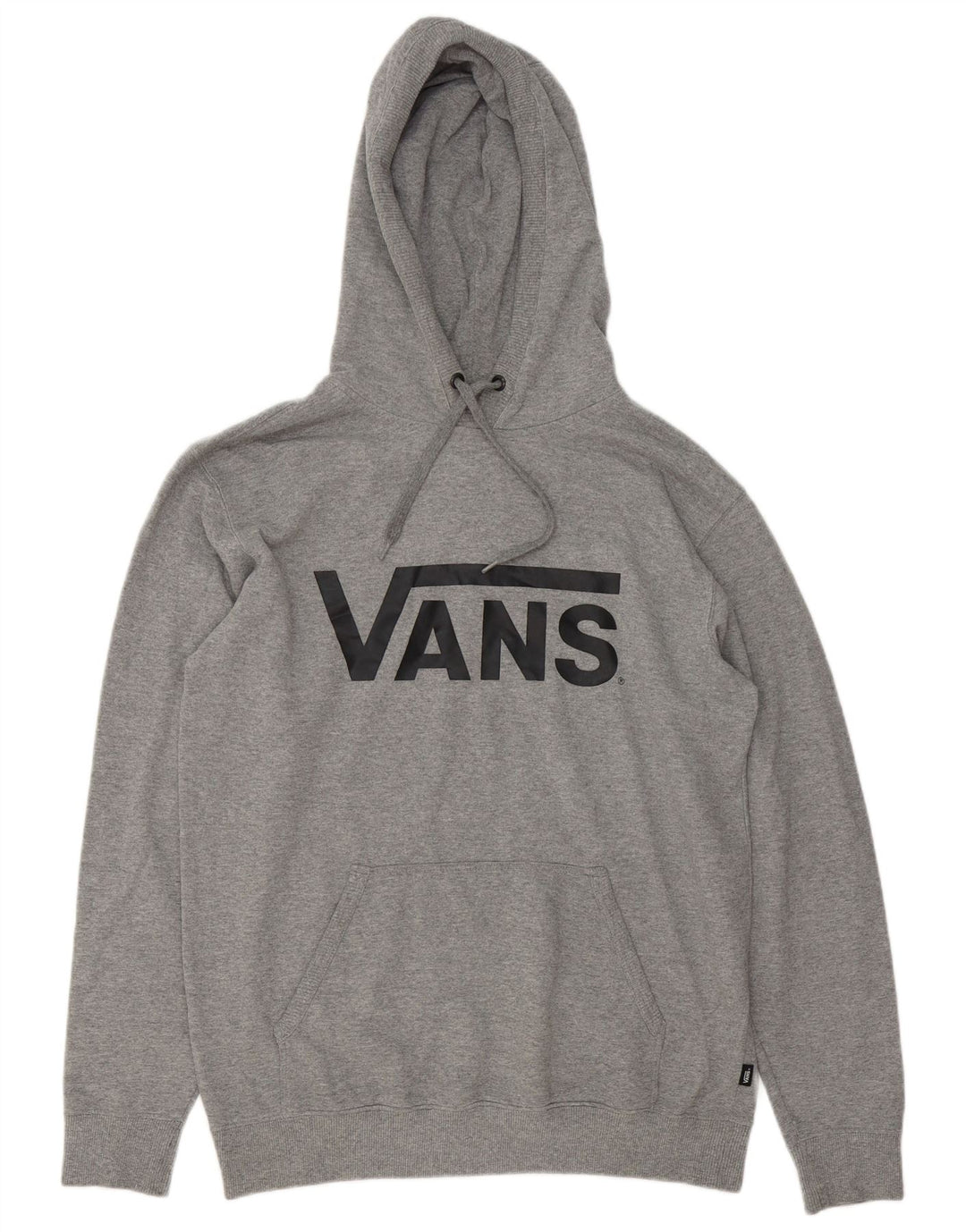 Мужской джемпер с капюшоном с рисунком Vans, хлопковый цвет среднего серого цвета